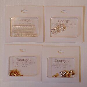 Earring Backs Necklace Extenders Ring Adjusters LOT of Jewellery Accessories BN